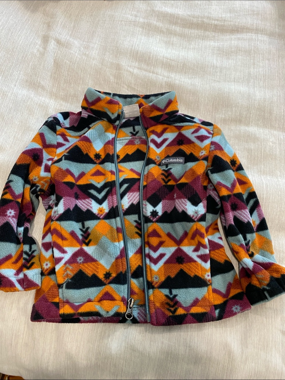 Columbia Kids' Multicolor Patterned Fleece Jacket